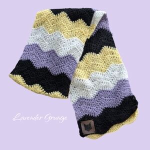 The Lilac Fox Handmade Non Binary Flag Scarf